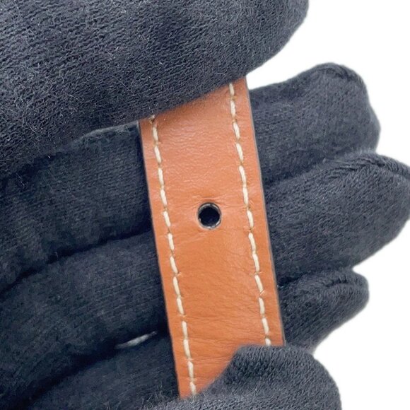 CELINE Triomphe Claude Shoulder Bag PVC/Leather White 194142 - Picture 5 of 13